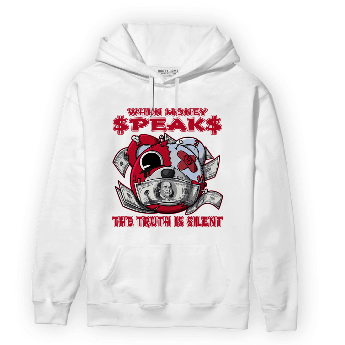 Cherry 11s Hoodie Match When Money Speaks Ber - NastyJamz