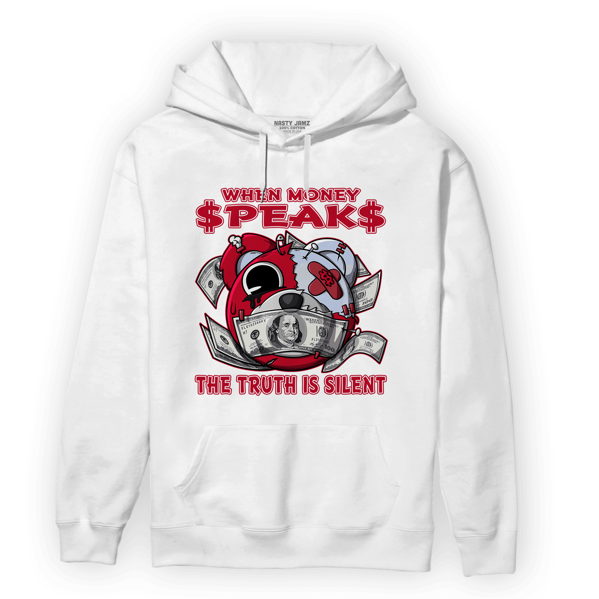 Cherry 11s Hoodie Match When Money Speaks Ber - NastyJamz