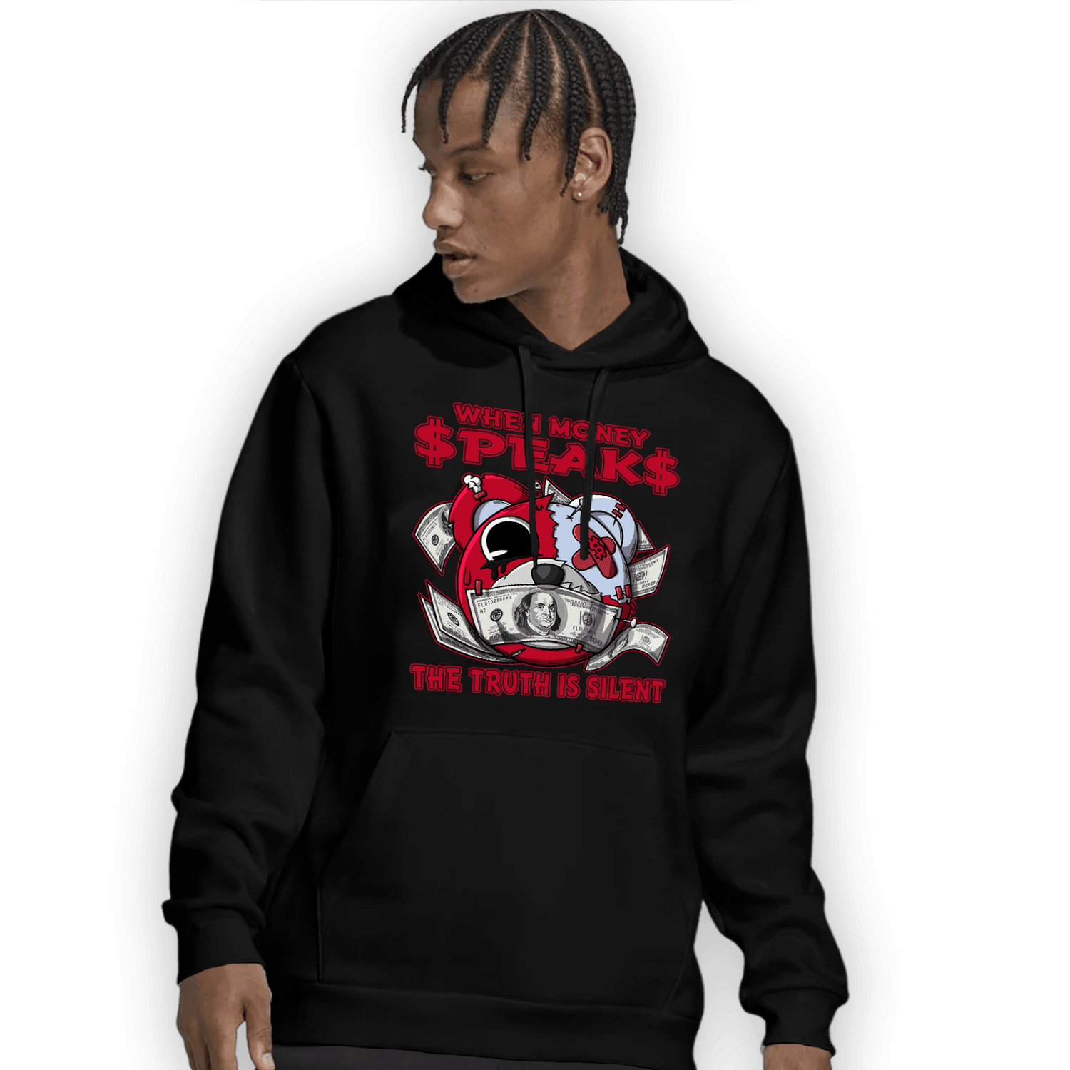 Cherry 11s Hoodie Match When Money Speaks Ber - NastyJamz