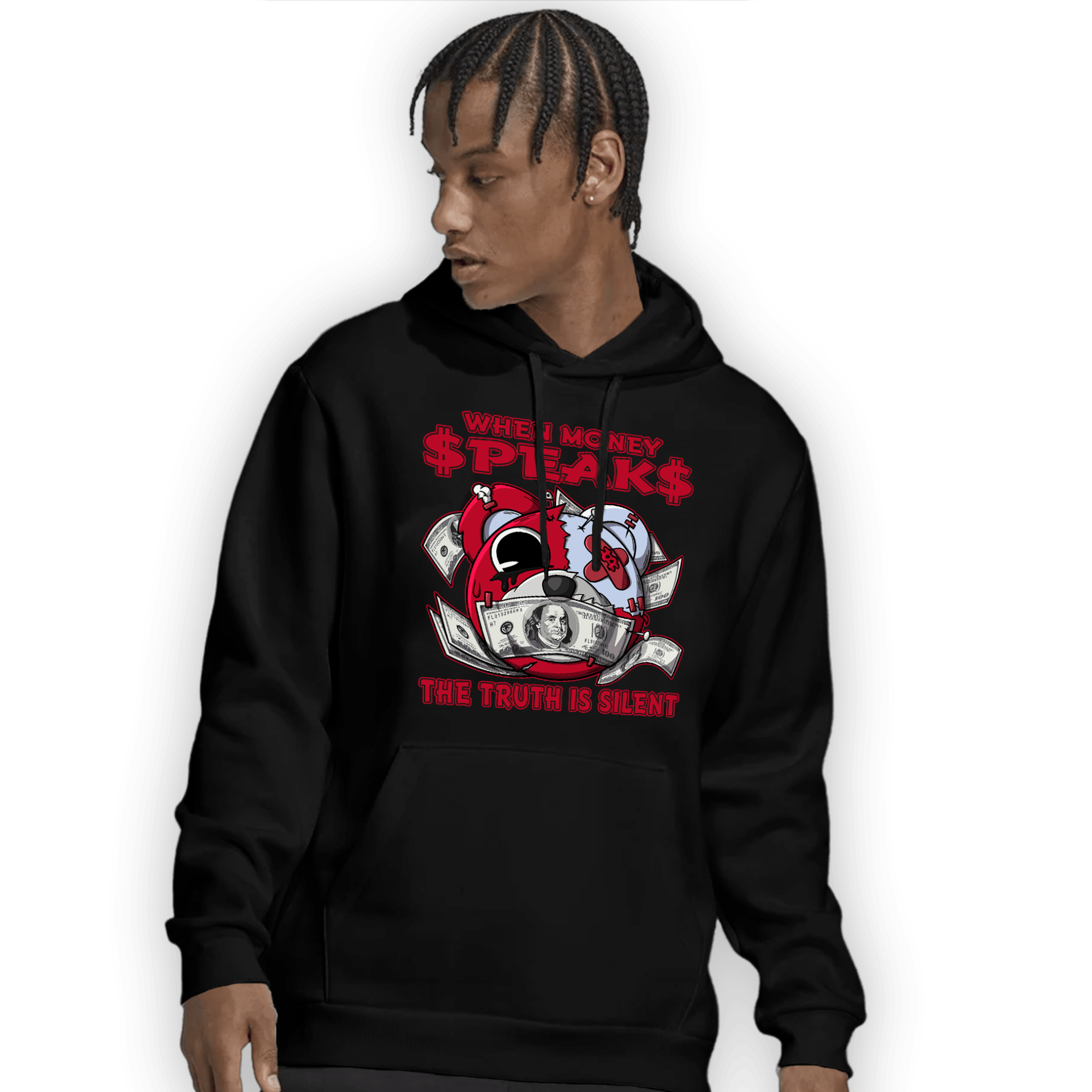 Cherry 11s Hoodie Match When Money Speaks Ber - NastyJamz