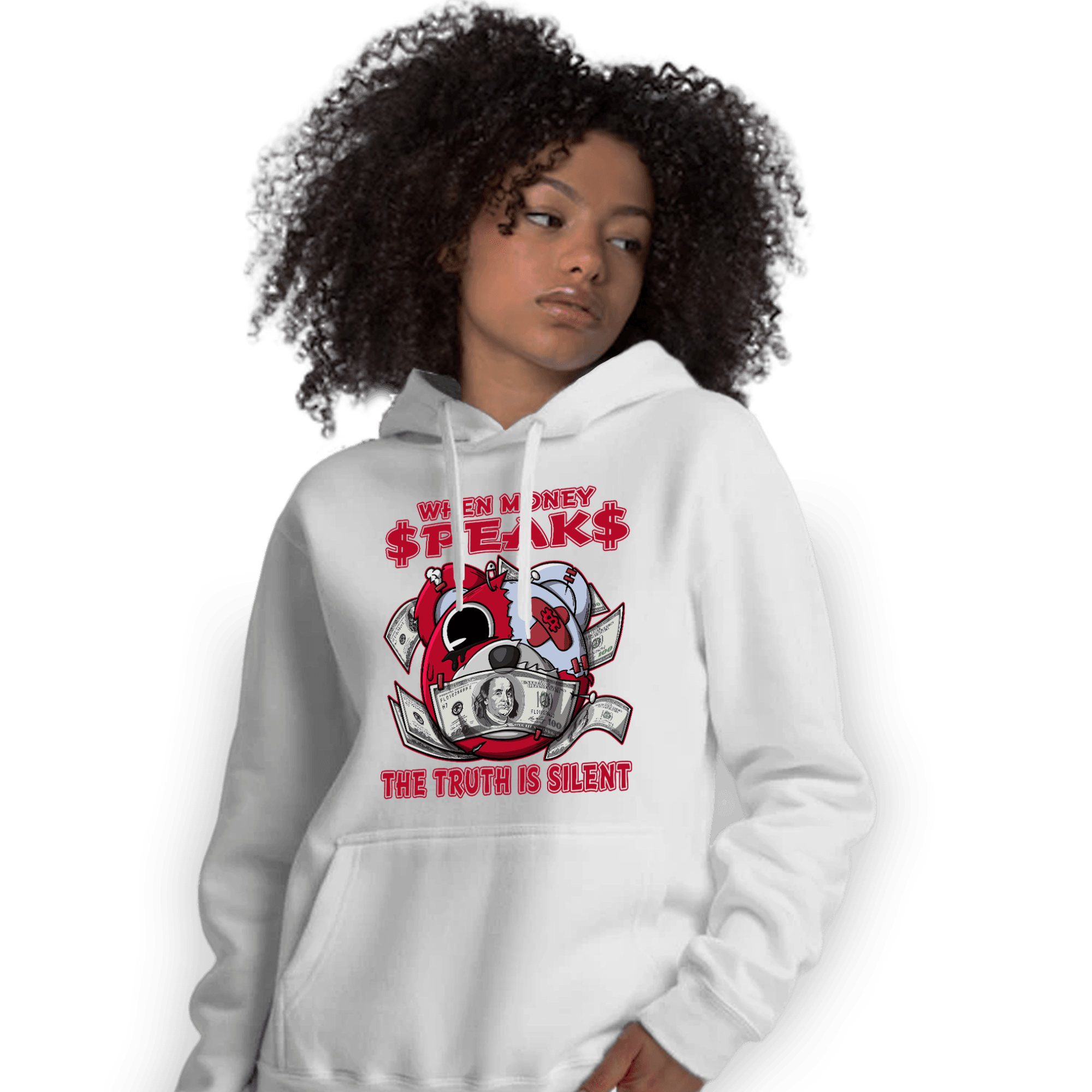 Cherry 11s Hoodie Match When Money Speaks Ber - NastyJamz
