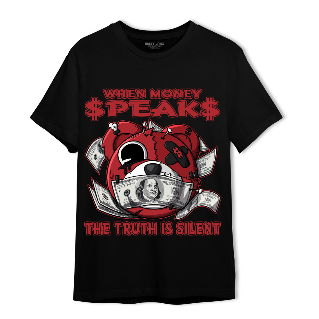 Cherry 12s T Shirt Match When Money Speaks Ber - NastyJamz