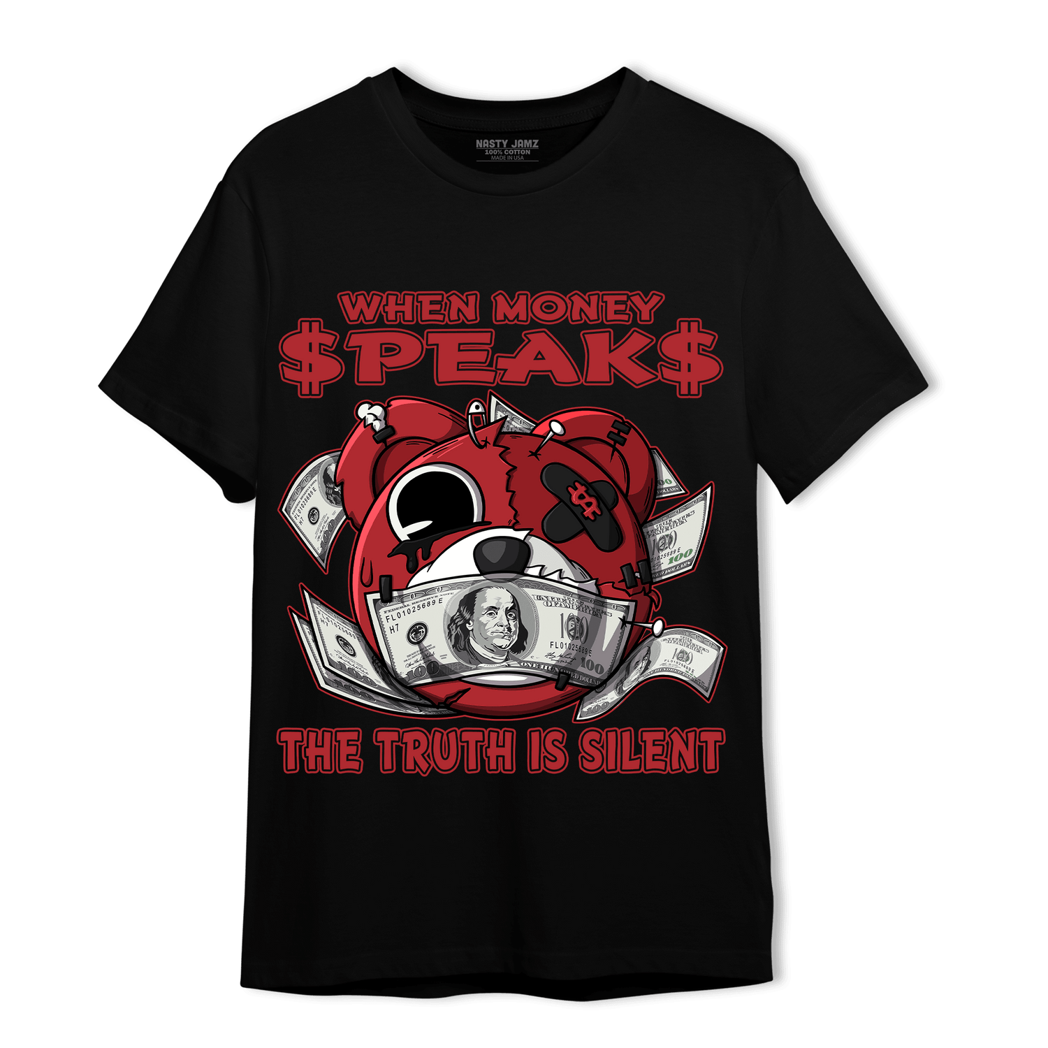 Cherry 12s T Shirt Match When Money Speaks Ber - NastyJamz