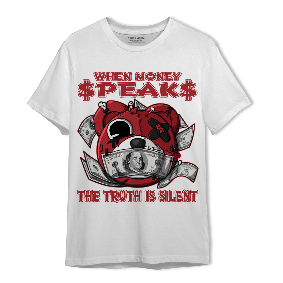 Cherry 12s T Shirt Match When Money Speaks Ber - NastyJamz