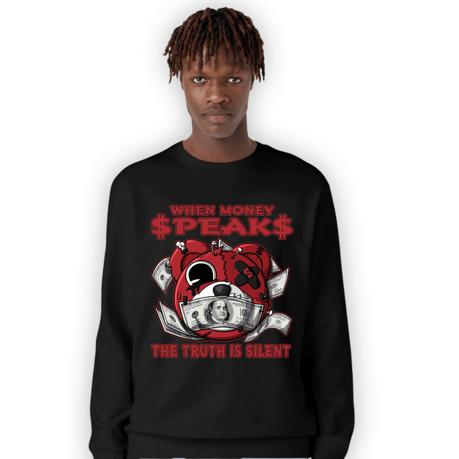 Cherry 12s Sweatshirt Match When Money Speaks Ber - NastyJamz