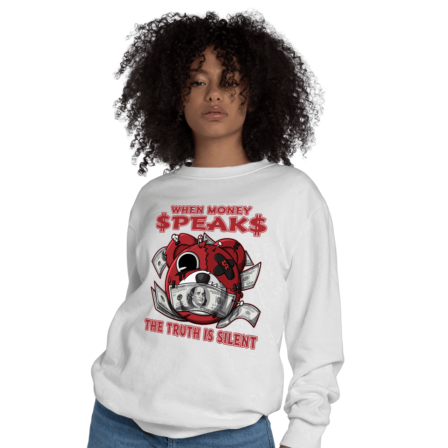 Cherry 12s Sweatshirt Match When Money Speaks Ber - NastyJamz