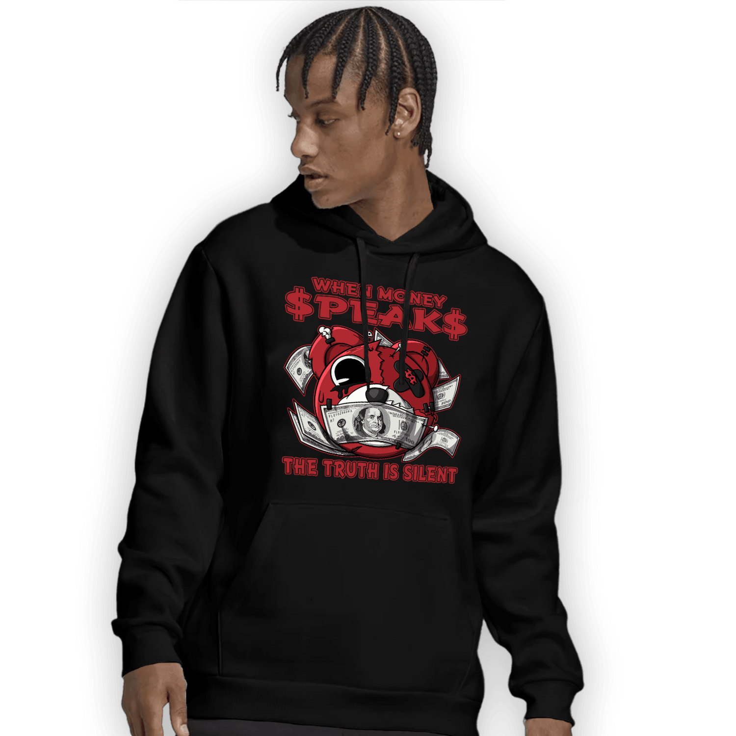 Cherry 12s Hoodie Match When Money Speaks Ber - NastyJamz
