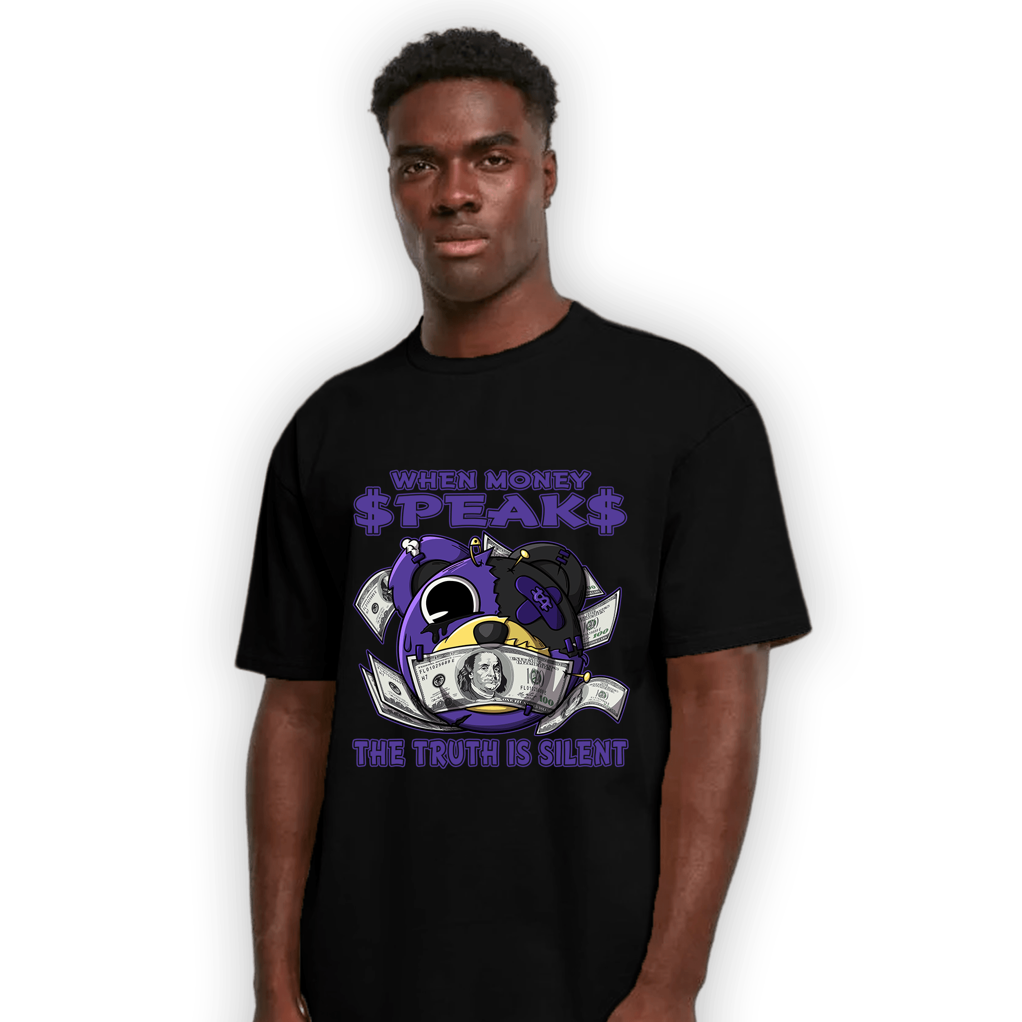 Field Purple 12s T Shirt Match When Money Speaks Ber - NastyJamz
