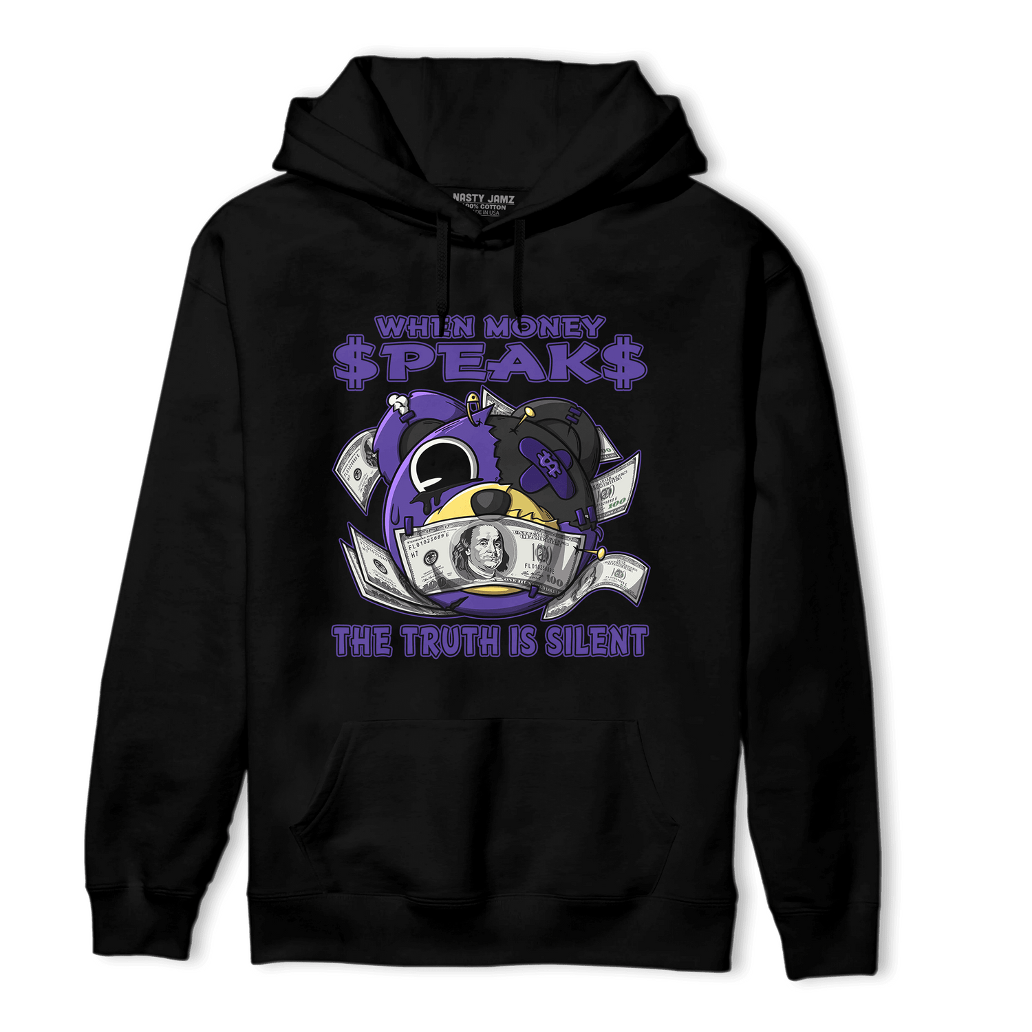 Field Purple 12s Hoodie Match When Money Speaks Ber - NastyJamz
