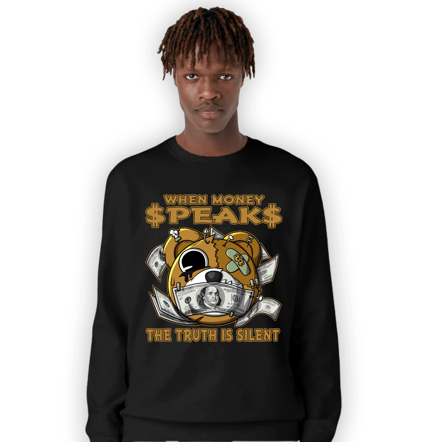 Wheat 13s Sweatshirt Match When Money Speaks Ber - NastyJamz
