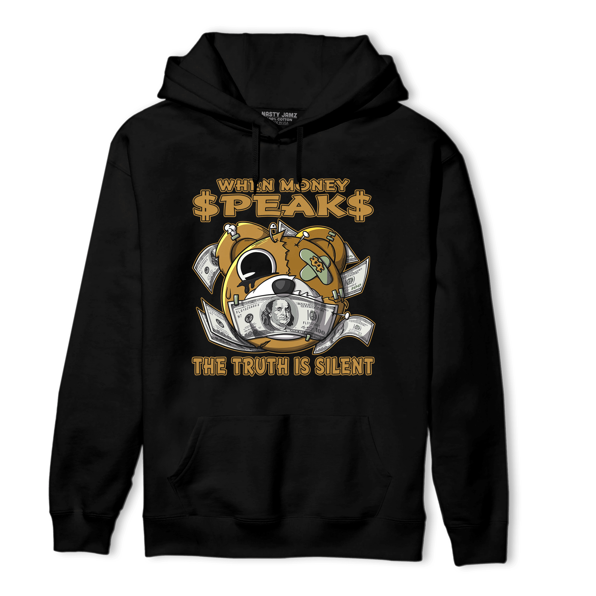 Wheat 13s Hoodie Match When Money Speaks Ber - NastyJamz