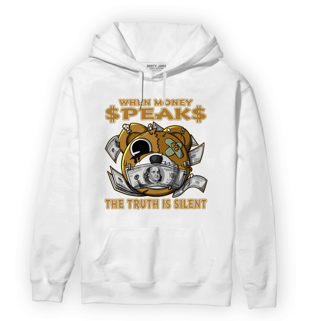 Wheat 13s Hoodie Match When Money Speaks Ber - NastyJamz