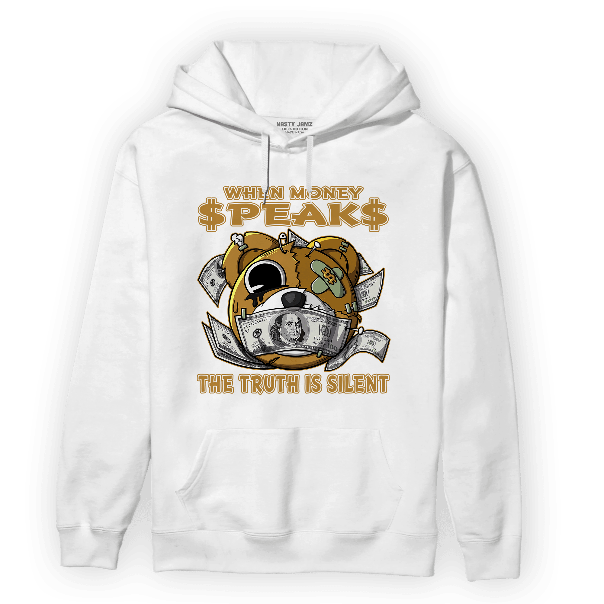 Wheat 13s Hoodie Match When Money Speaks Ber - NastyJamz