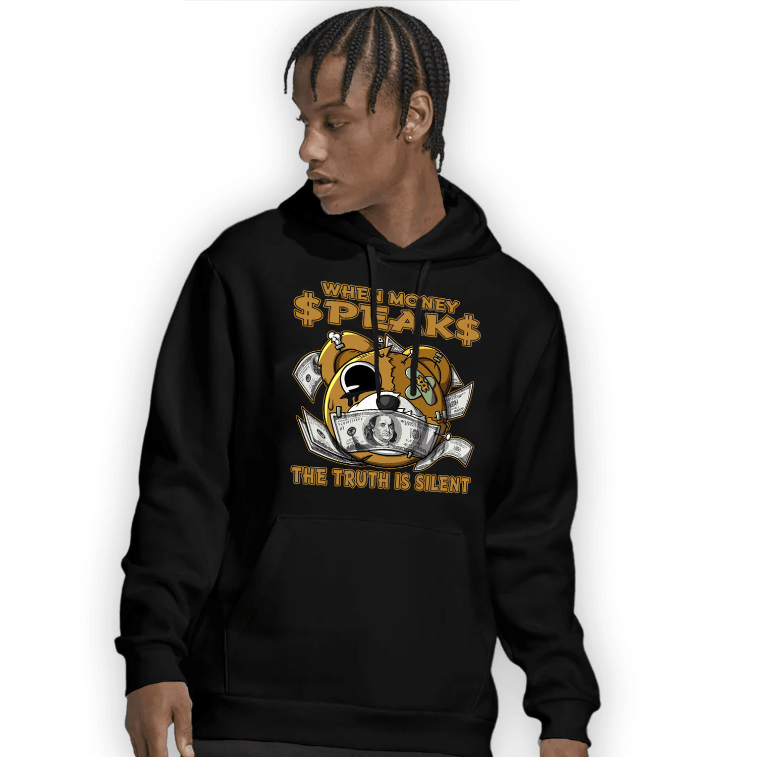 Wheat 13s Hoodie Match When Money Speaks Ber - NastyJamz
