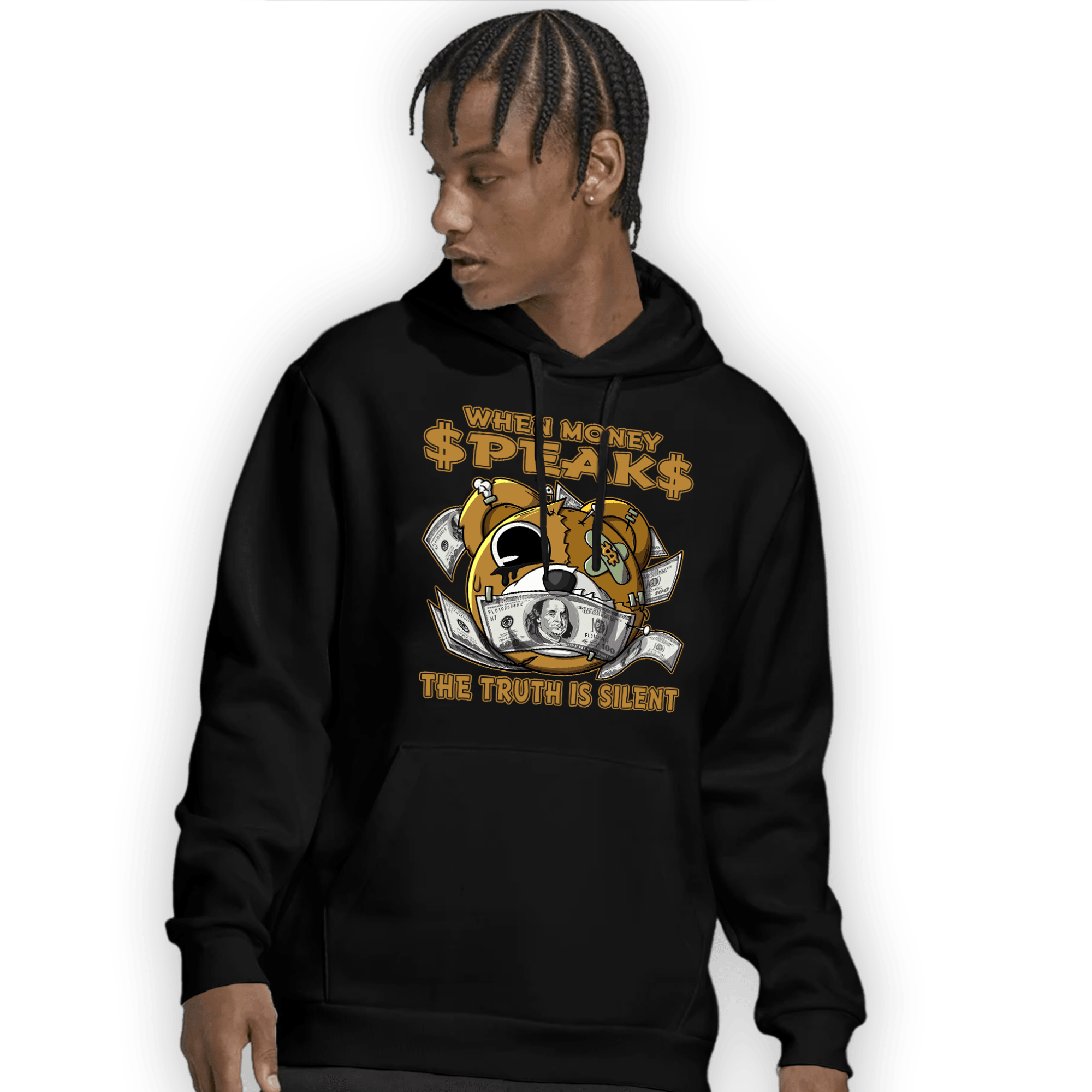 Wheat 13s Hoodie Match When Money Speaks Ber - NastyJamz