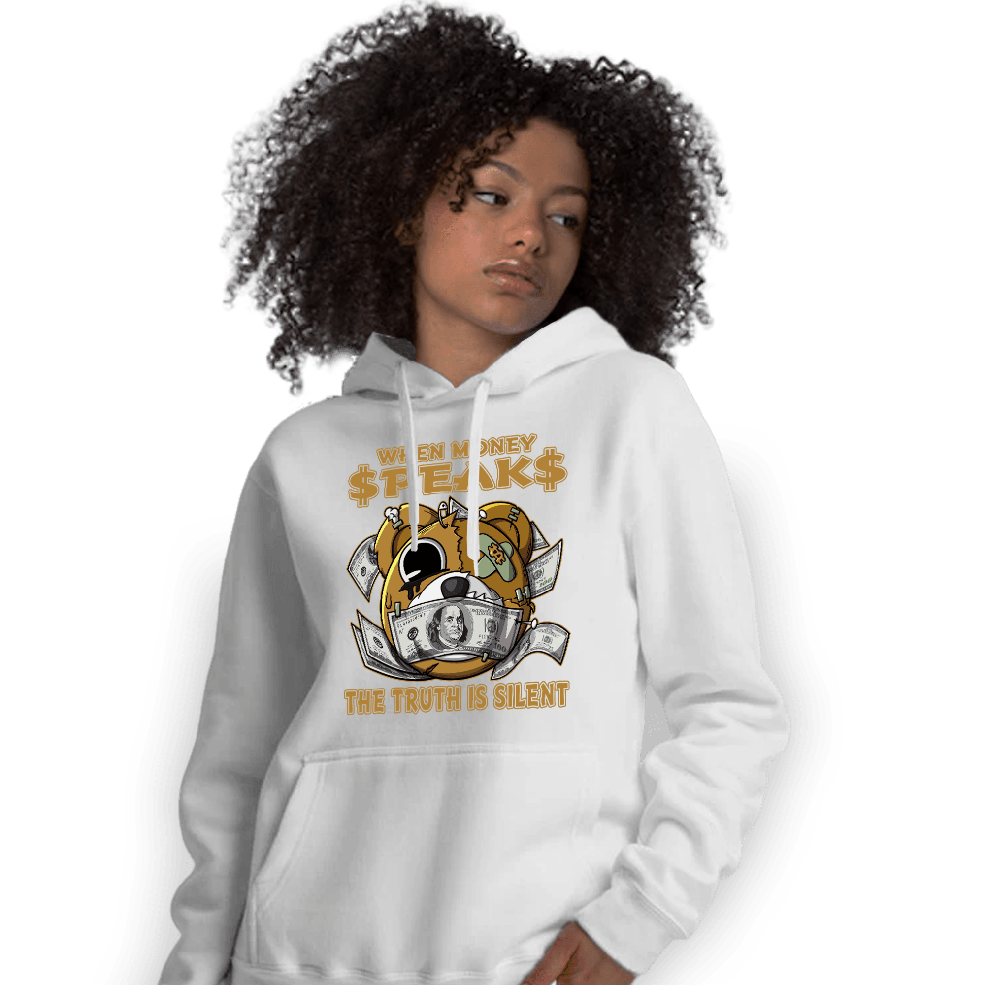 Wheat 13s Hoodie Match When Money Speaks Ber - NastyJamz