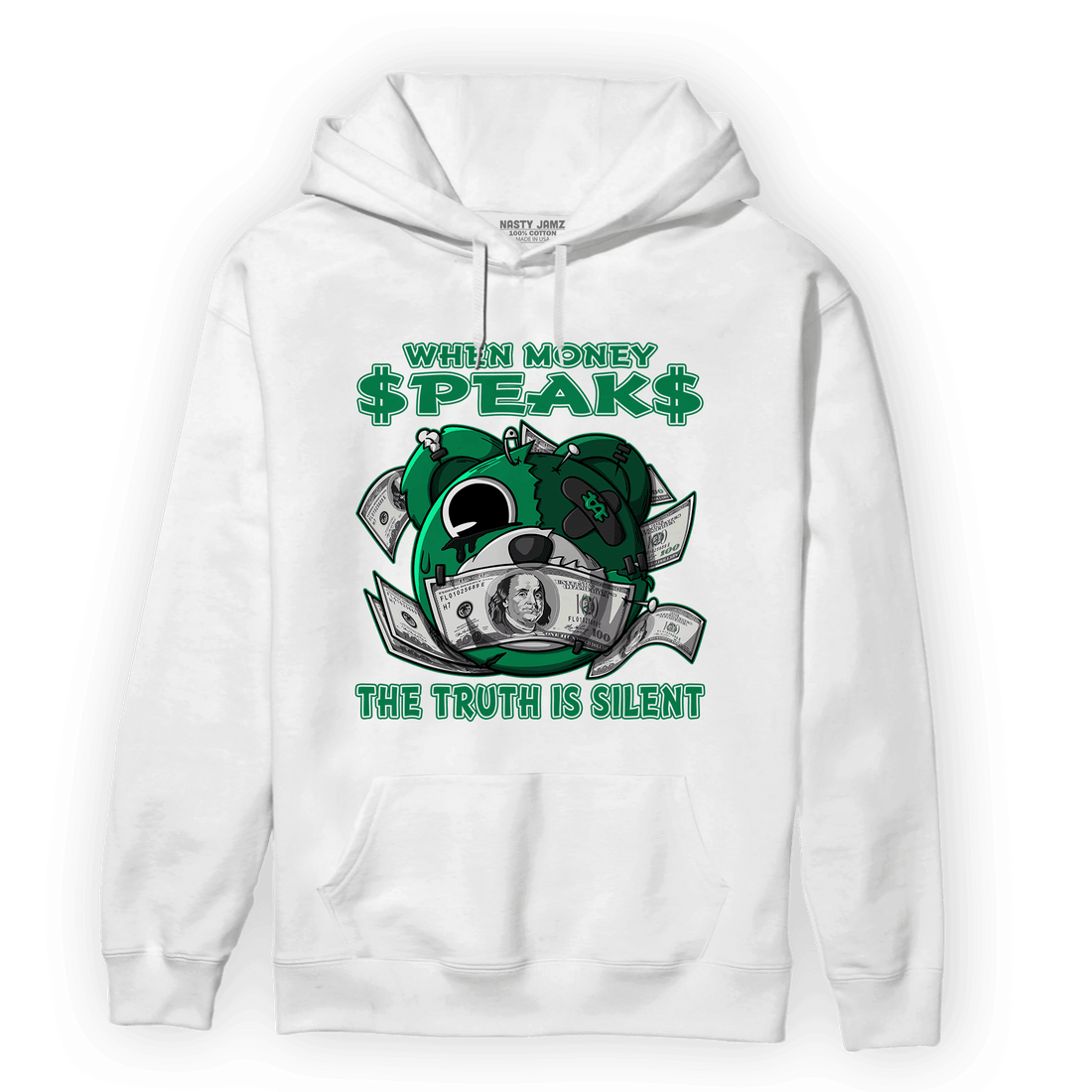 Celtic Lucky Green 1s Hoodie Match When Money Speaks Ber - NastyJamz