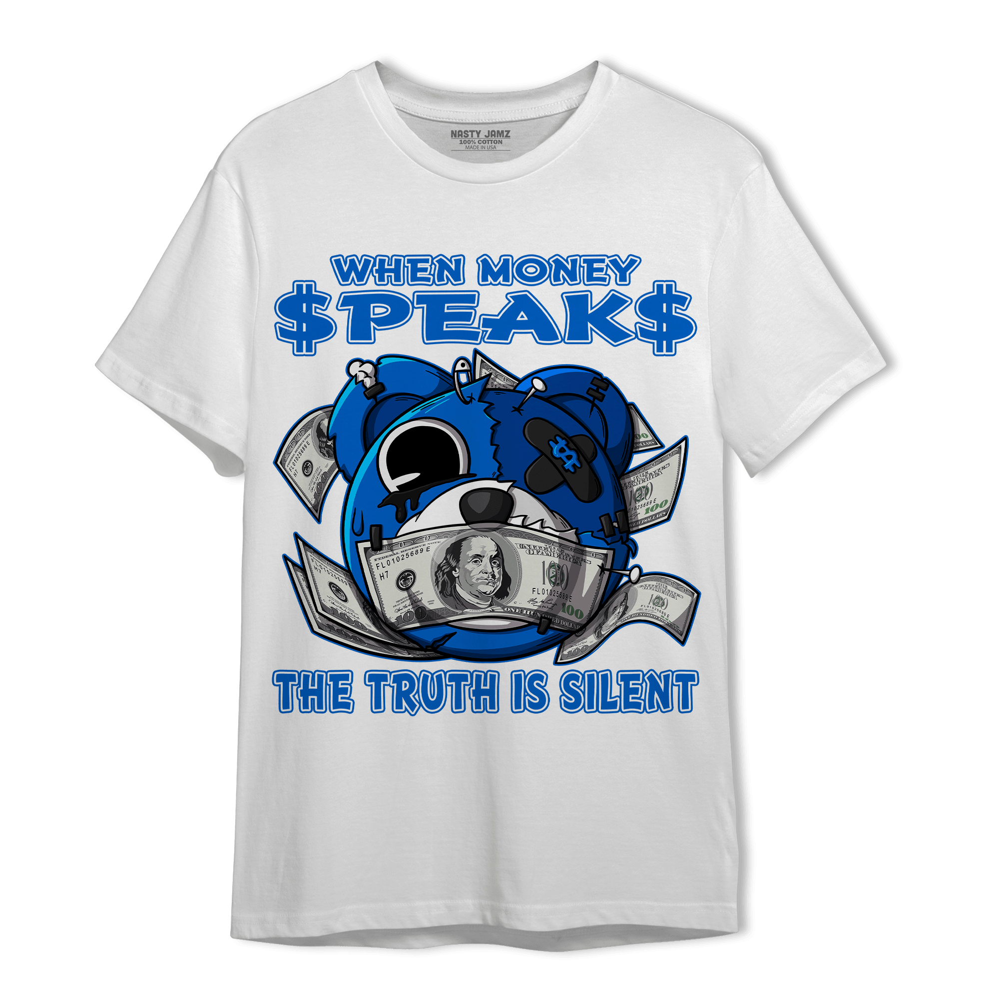 Royal Reimagined 1s T Shirt Match When Money Speaks Ber - NastyJamz