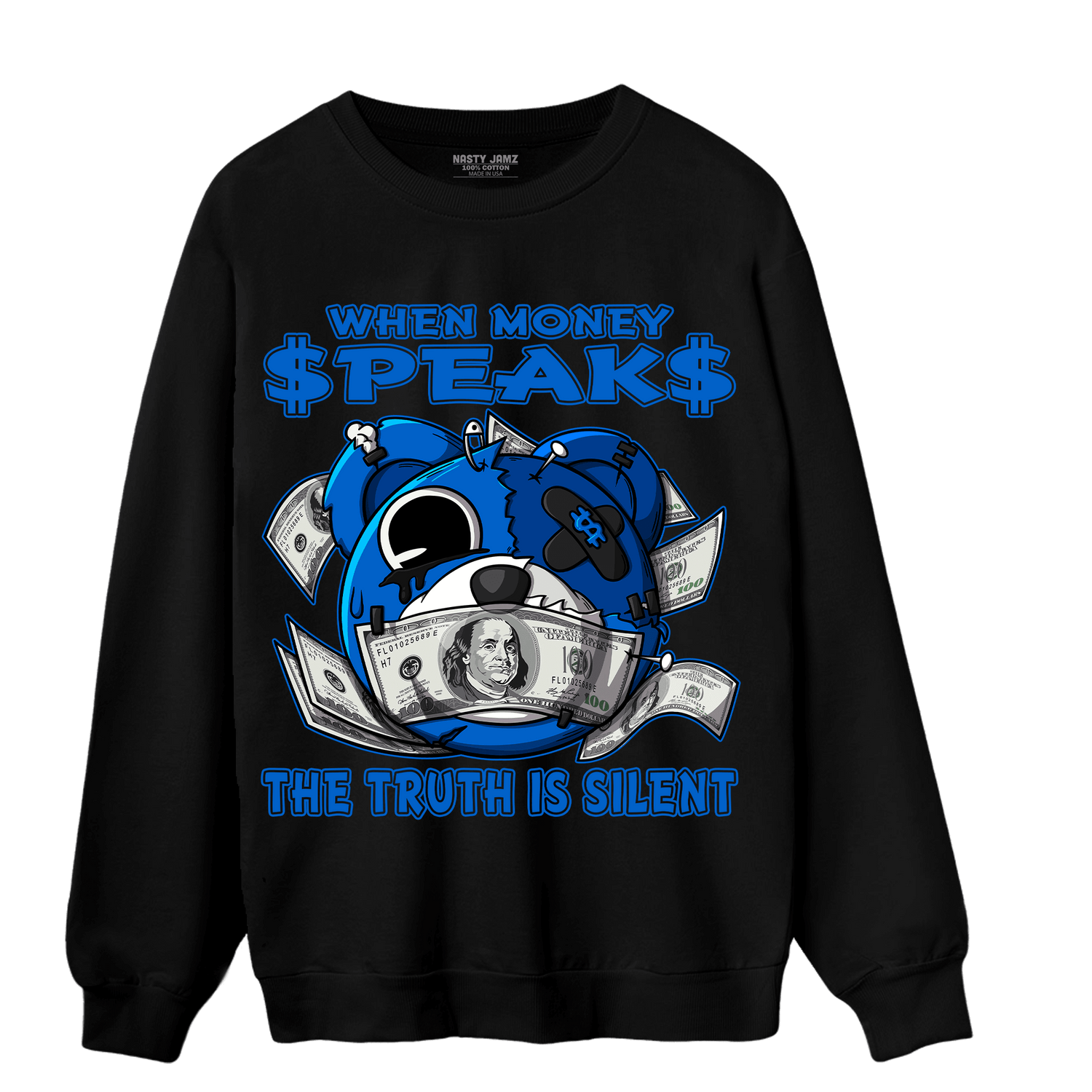 Royal Reimagined 1s Sweatshirt Match When Money Speaks Ber - NastyJamz
