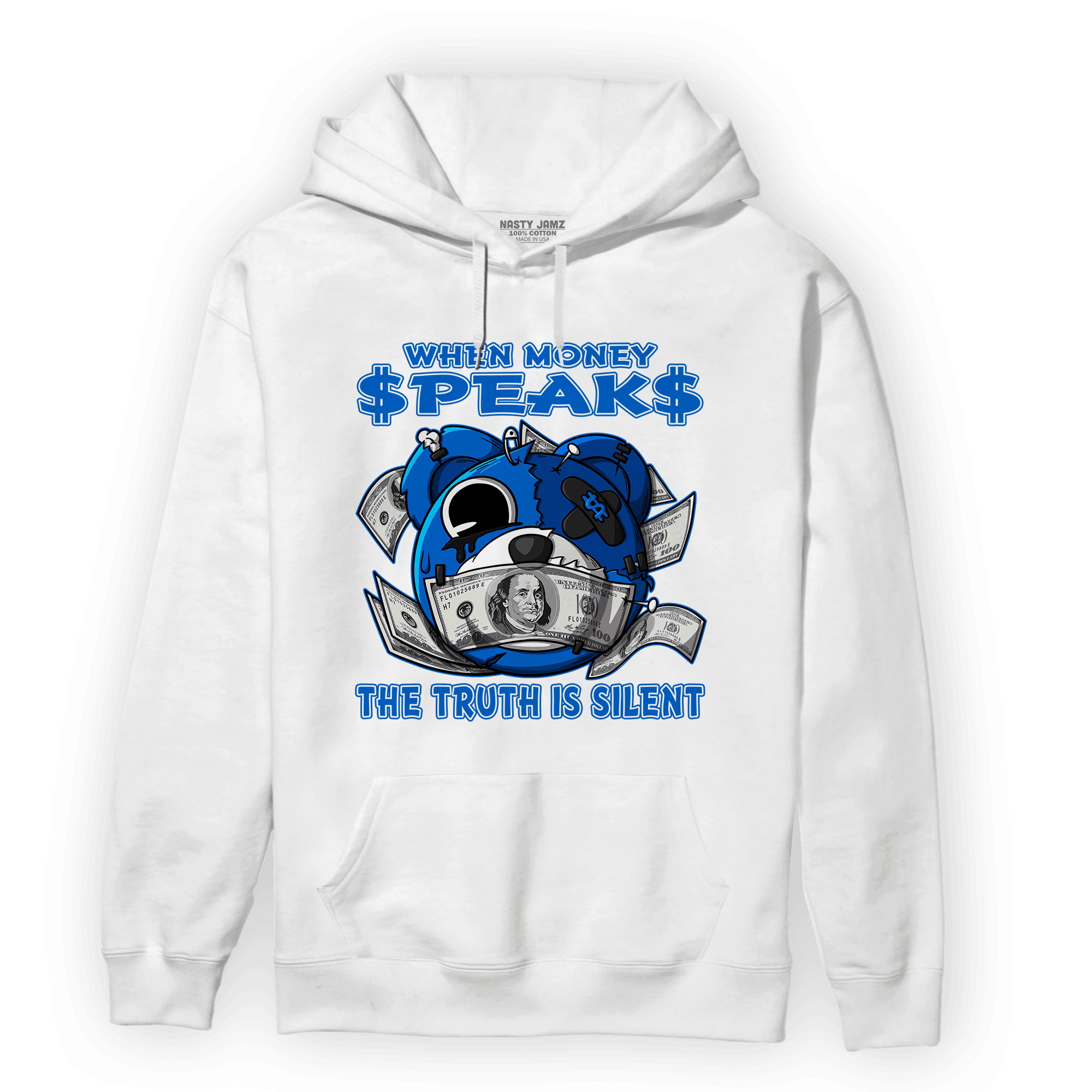 Royal Reimagined 1s Hoodie Match When Money Speaks Ber - NastyJamz