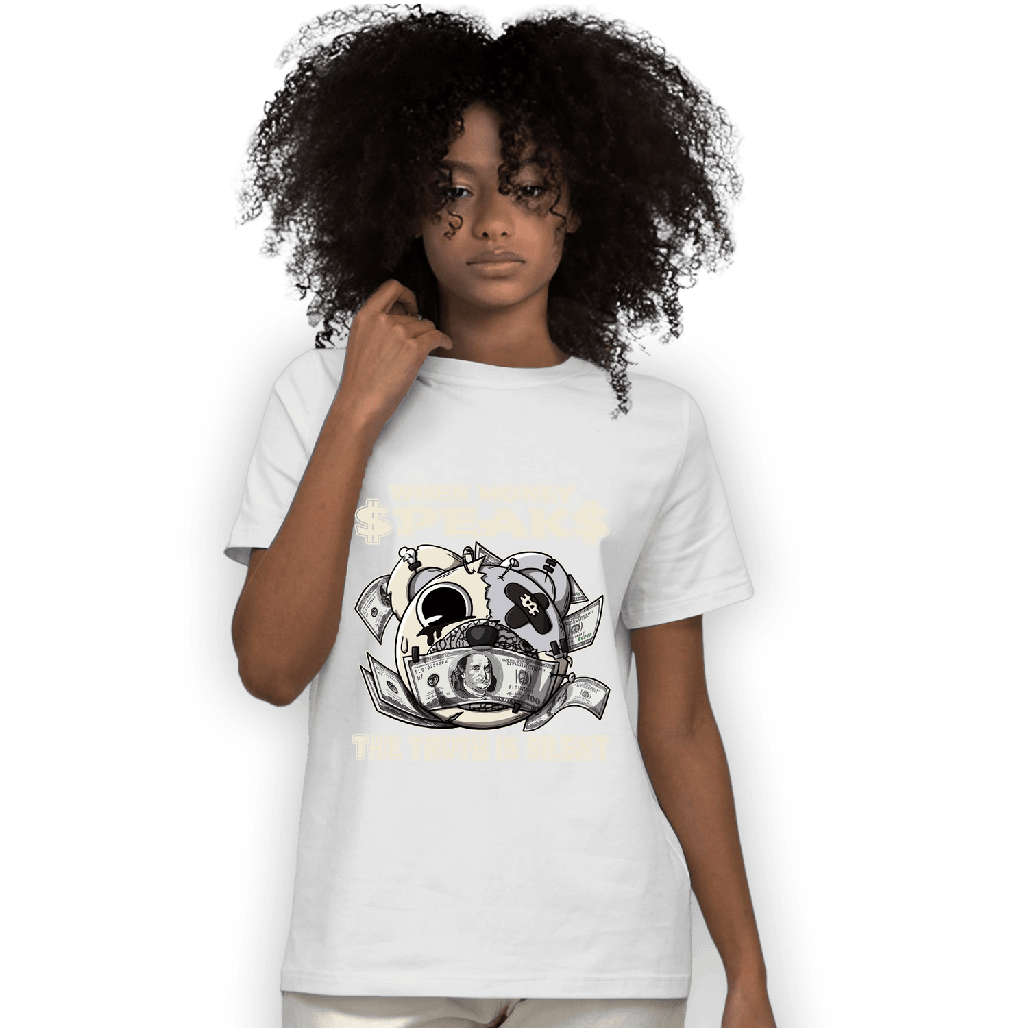 Off Noir 3s T Shirt Match When Money Speaks Ber - NastyJamz