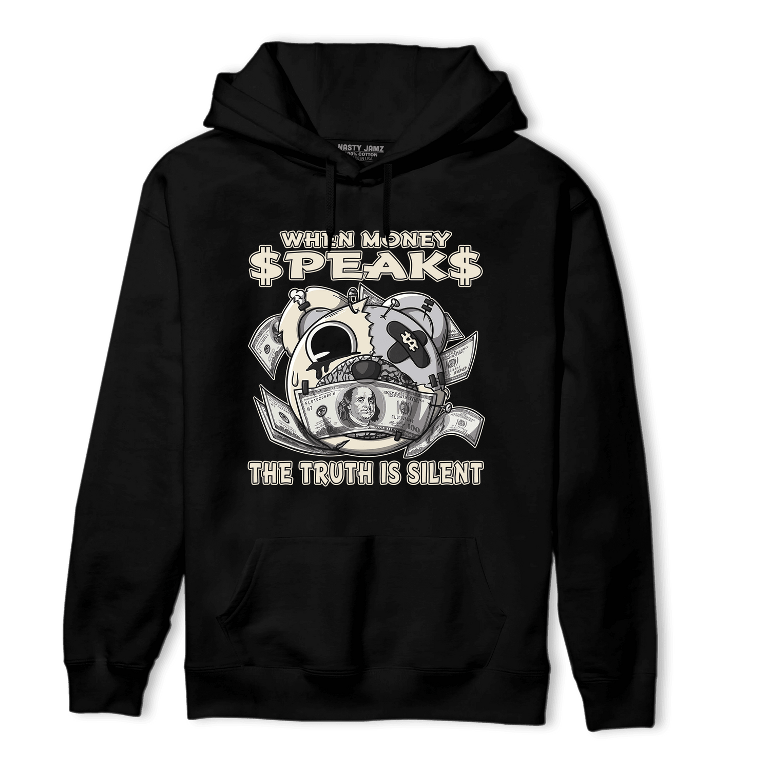 Off Noir 3s Hoodie Match When Money Speaks Ber - NastyJamz