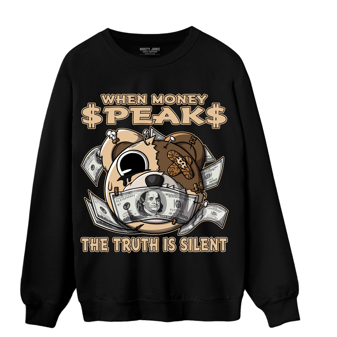 Palomino 3s Sweatshirt Match When Money Speaks Ber - NastyJamz