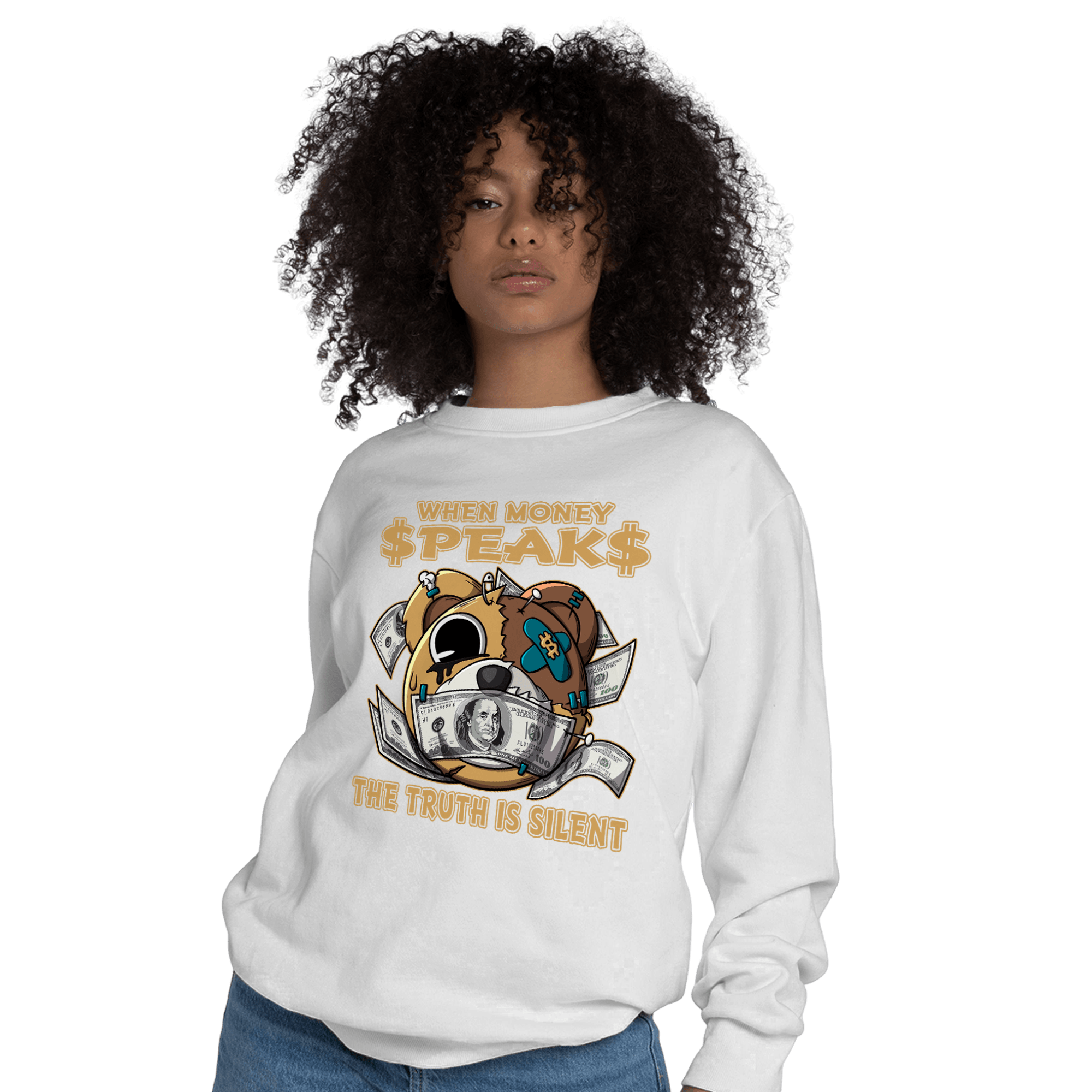 Cacao Wow 4s Sweatshirt Match When Money Speaks Ber - NastyJamz