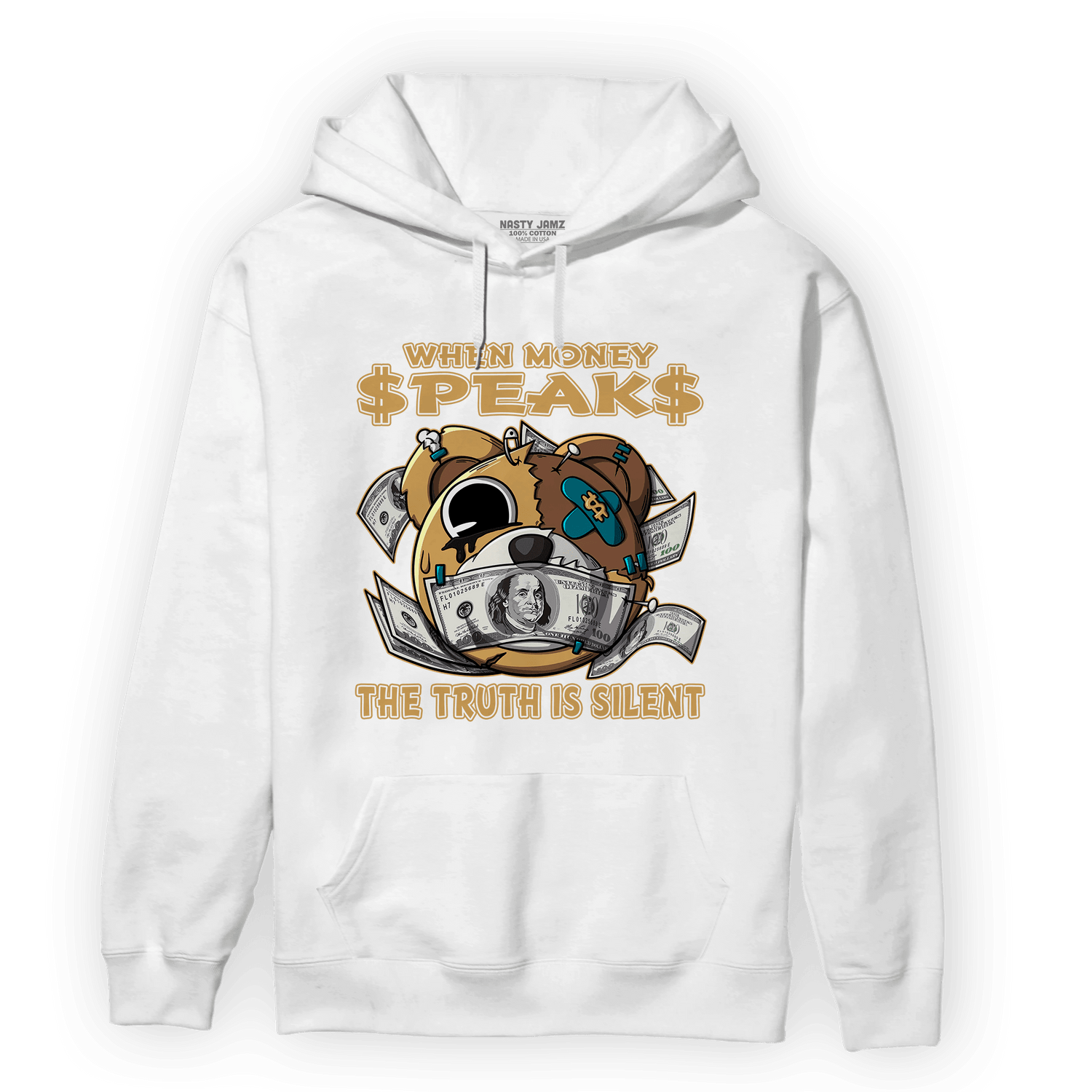 Cacao Wow 4s Hoodie Match When Money Speaks Ber - NastyJamz