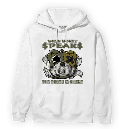 SE Craft Medium Olive 4s Hoodie Match When Money Speaks Ber - NastyJamz