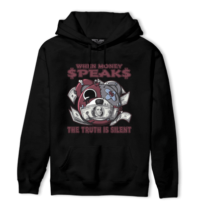 Burgundy 5s Hoodie Match When Money Speaks Ber - NastyJamz