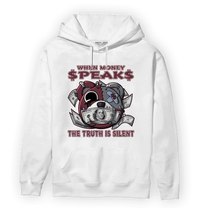 Burgundy 5s Hoodie Match When Money Speaks Ber - NastyJamz