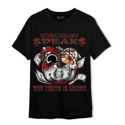 Plaid 5s T Shirt Match When Money Speaks Ber - NastyJamz