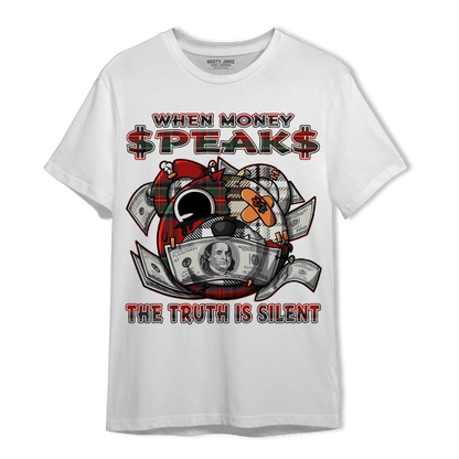 Plaid 5s T Shirt Match When Money Speaks Ber - NastyJamz