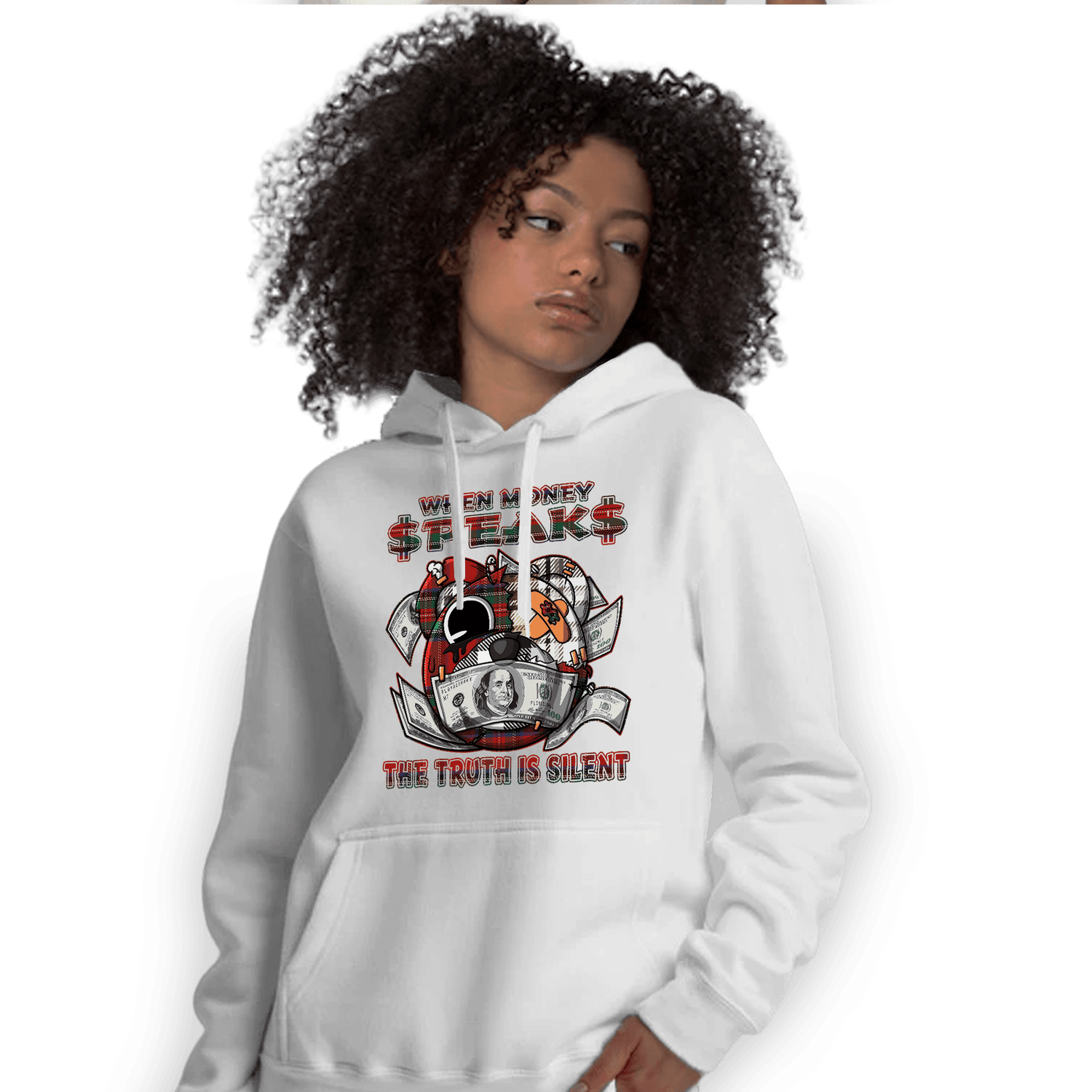 Plaid 5s Hoodie Match When Money Speaks Ber - NastyJamz