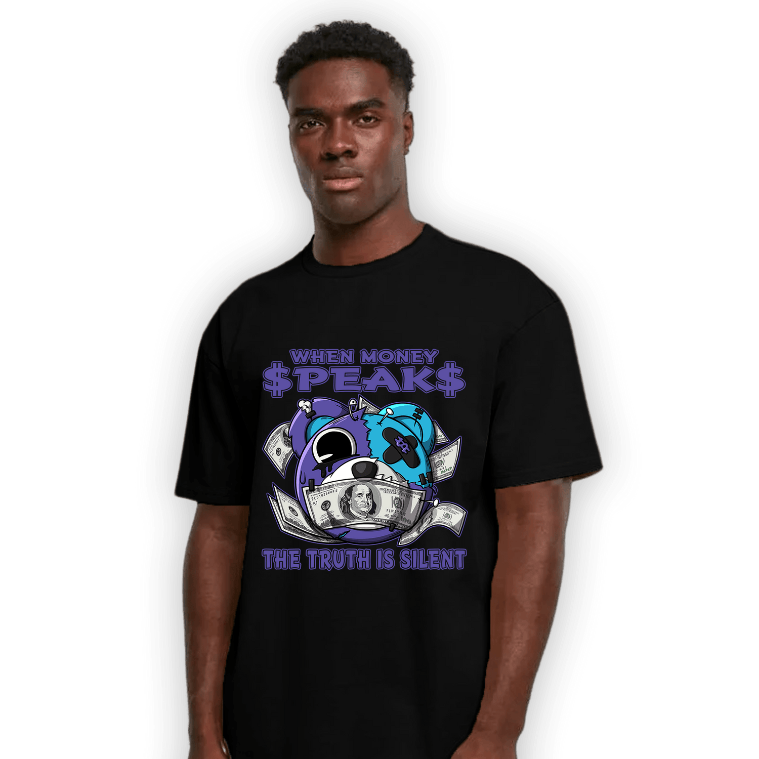 Aqua 6s T Shirt Match When Money Speaks Ber - NastyJamz