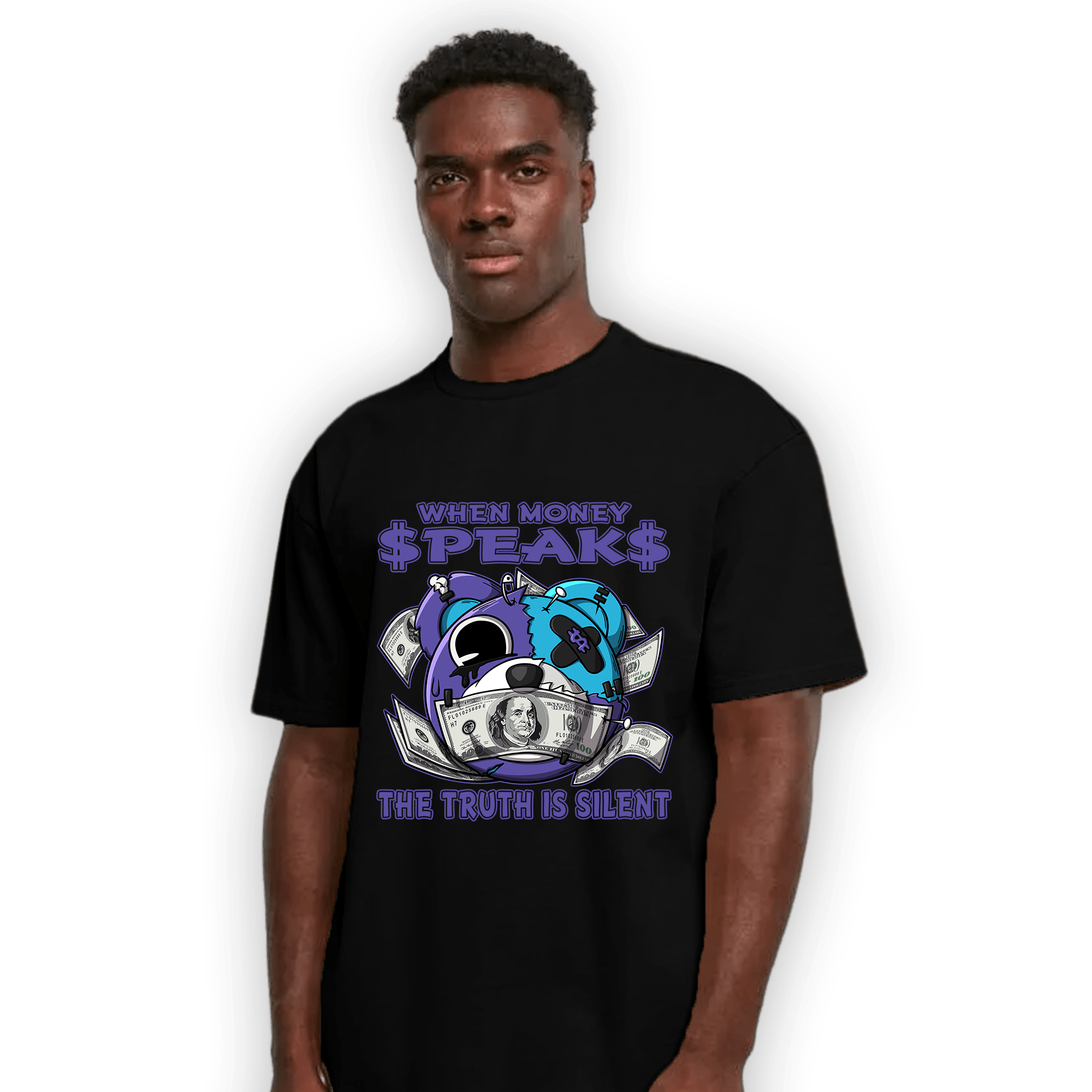 Aqua 6s T Shirt Match When Money Speaks Ber - NastyJamz