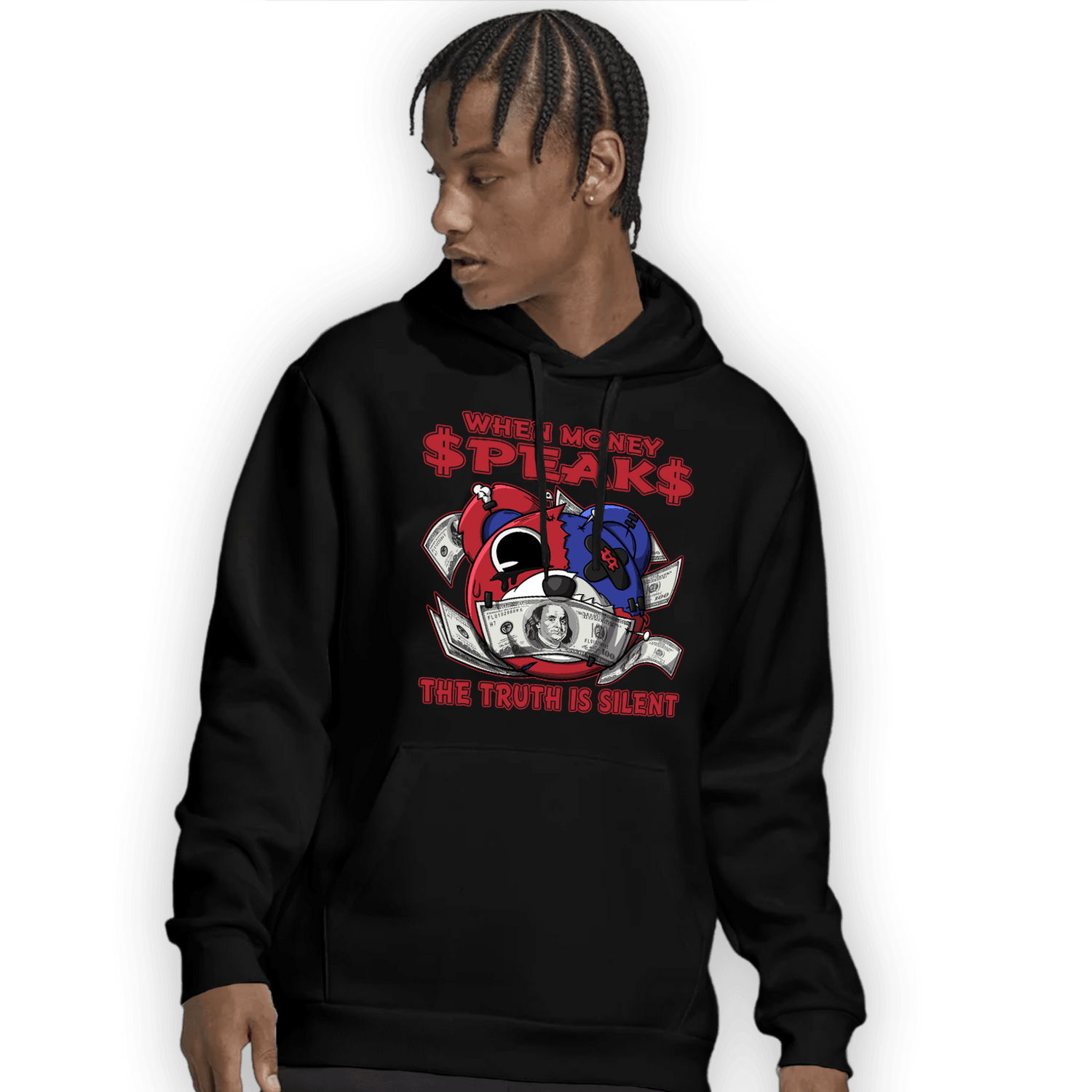 Playoffs 8s Hoodie Match When Money Speaks Ber - NastyJamz