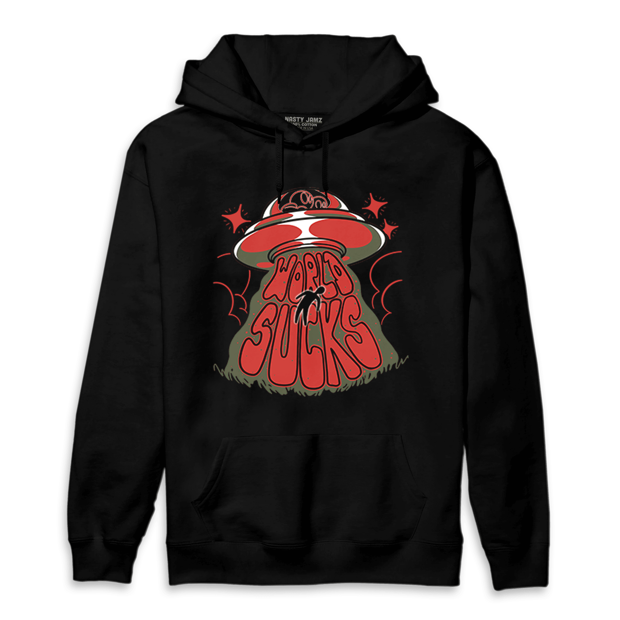 Dunk Low Mystic Red Hoodie Match World Sucks - NastyJamz
