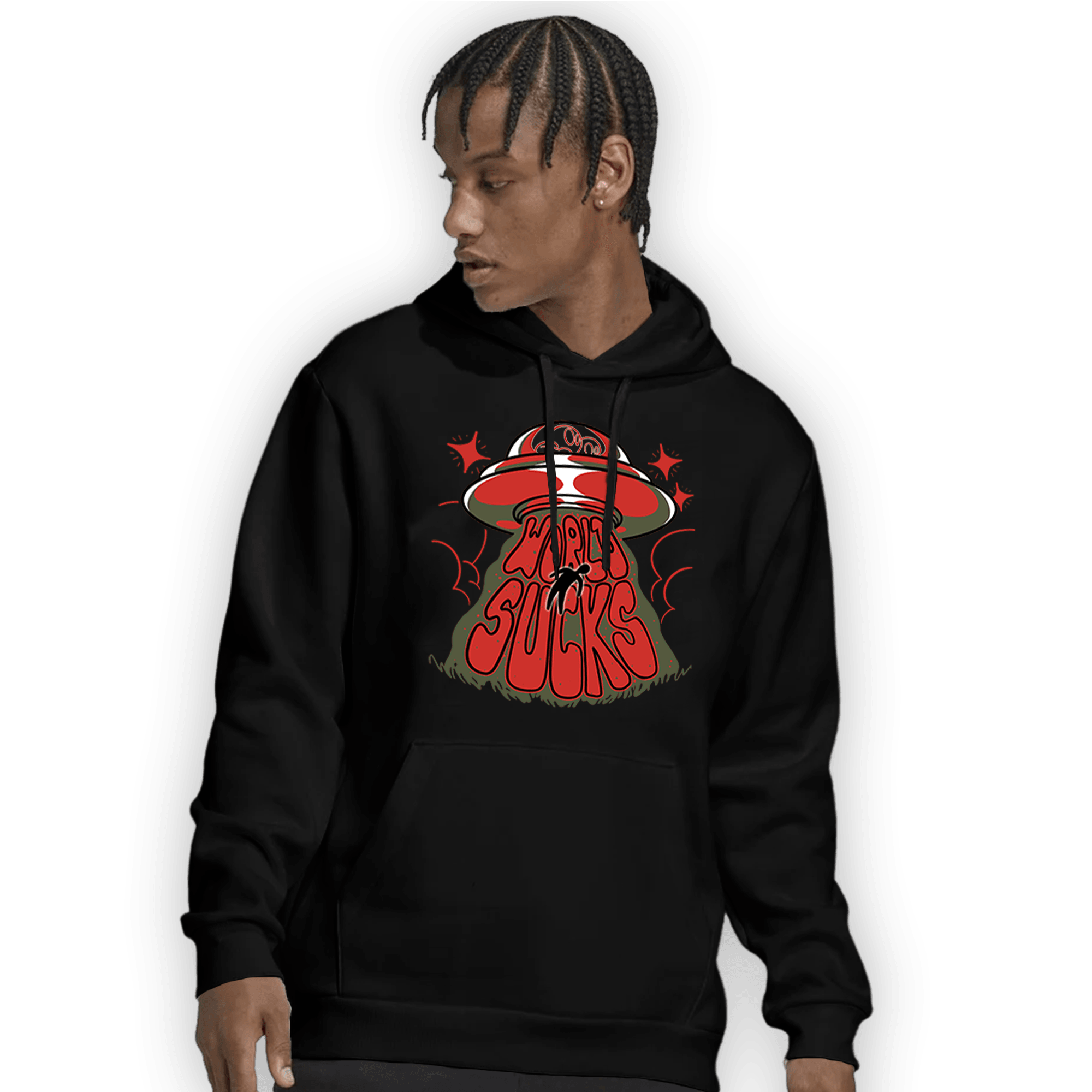 Dunk Low Mystic Red Hoodie Match World Sucks - NastyJamz