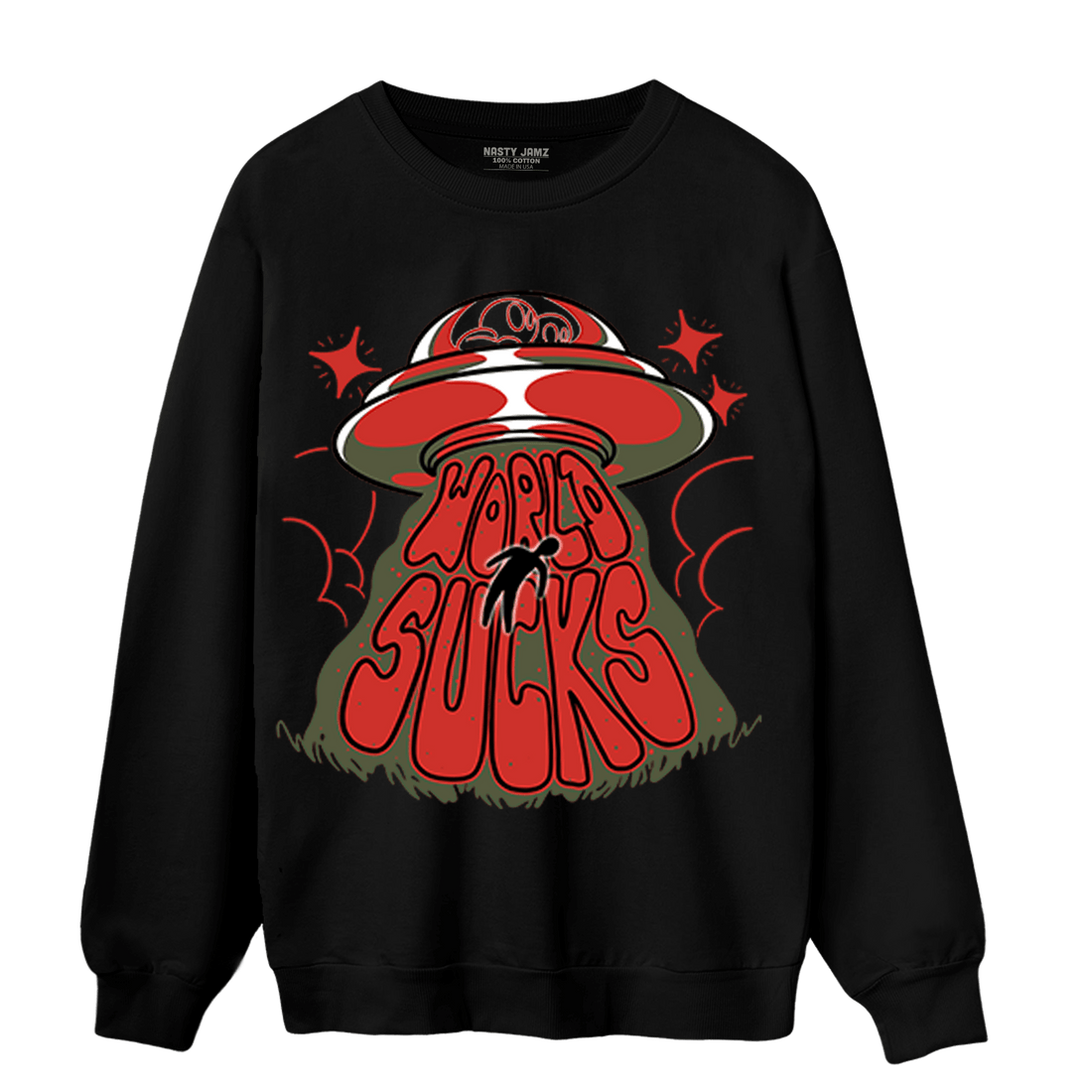 Dunk Low Mystic Red Sweatshirt Match World Sucks - NastyJamz