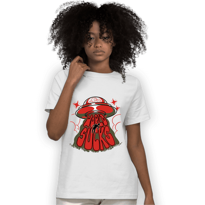 Dunk Low Mystic Red T Shirt Match World Sucks - NastyJamz