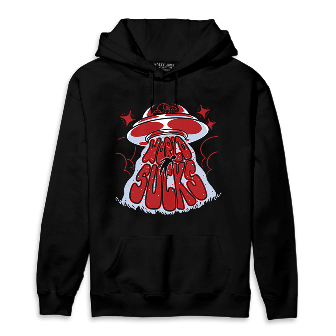 Cherry 11s Hoodie Match World Sucks - NastyJamz