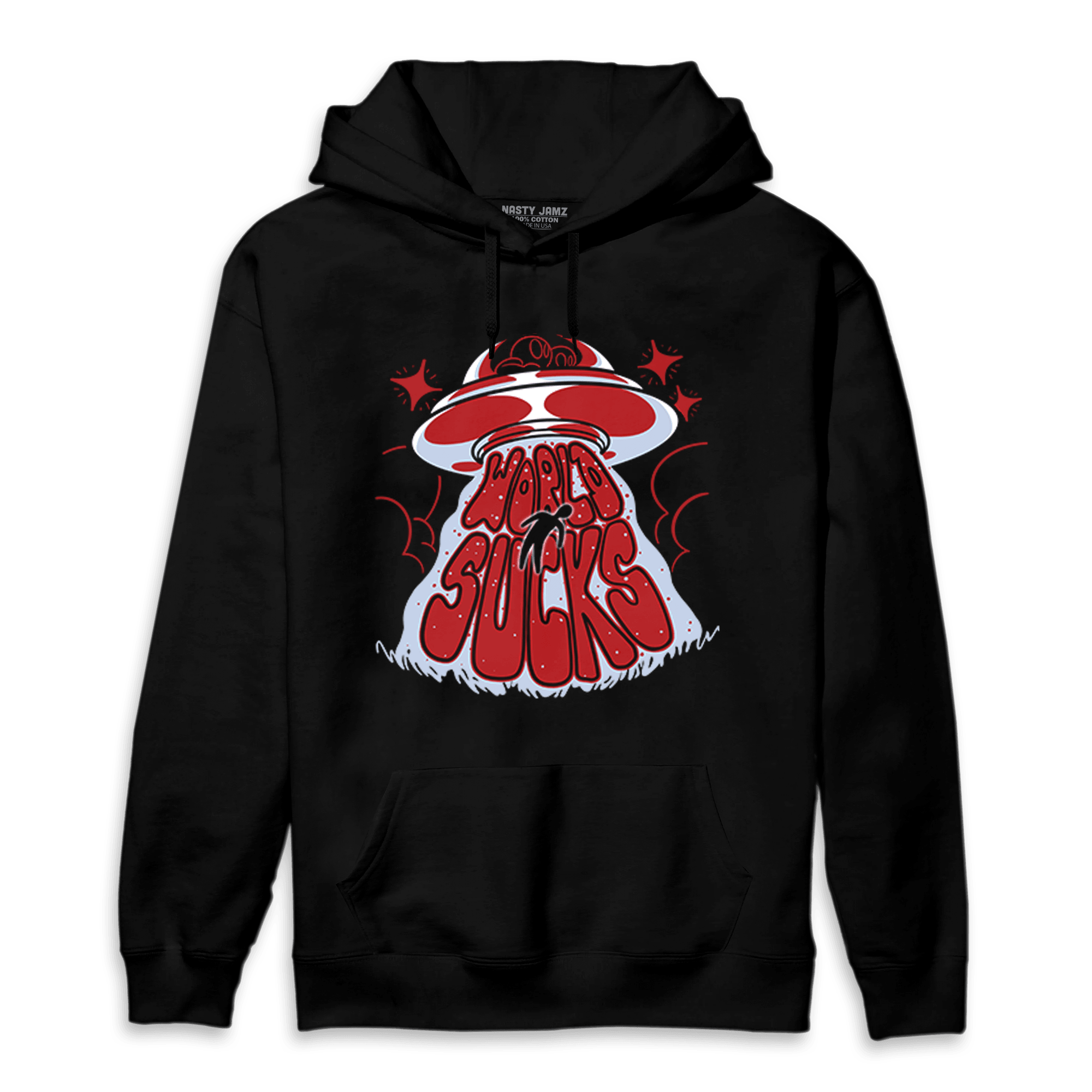 Cherry 11s Hoodie Match World Sucks - NastyJamz
