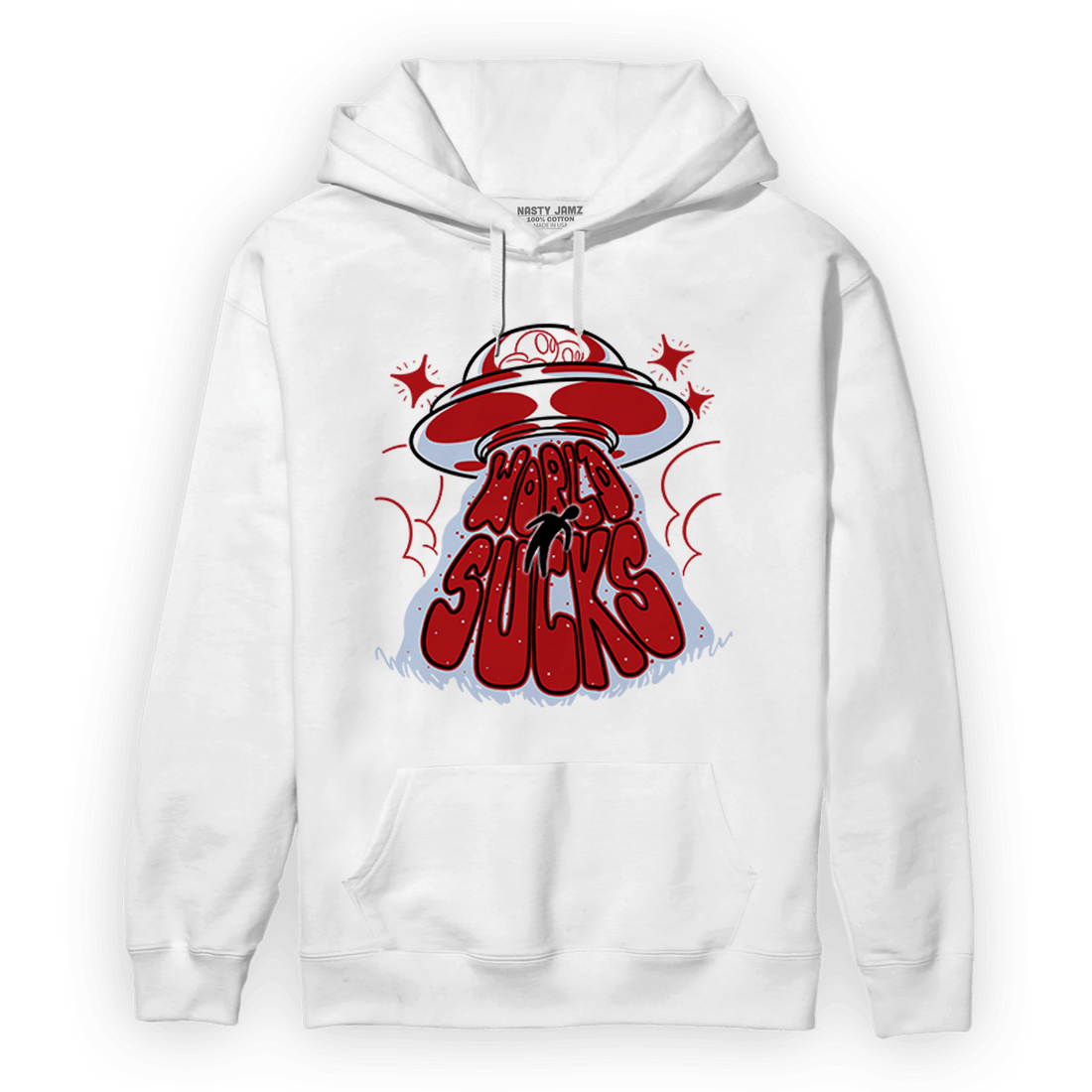 Cherry 11s Hoodie Match World Sucks - NastyJamz