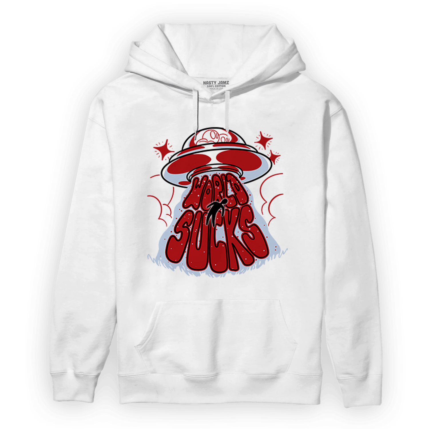 Cherry 11s Hoodie Match World Sucks - NastyJamz
