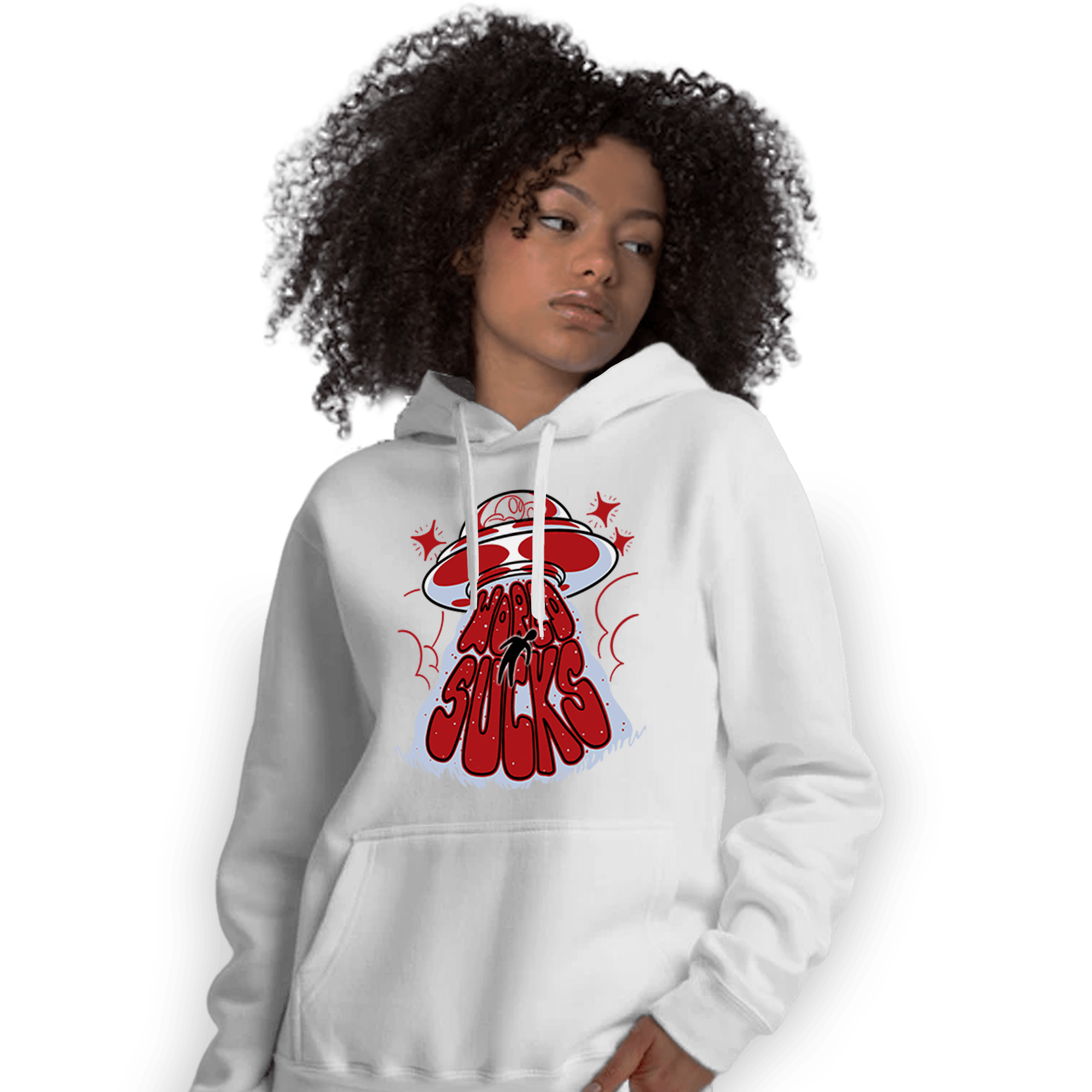 Cherry 11s Hoodie Match World Sucks - NastyJamz