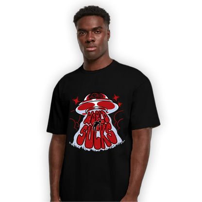 Cherry 11s T Shirt Match World Sucks - NastyJamz