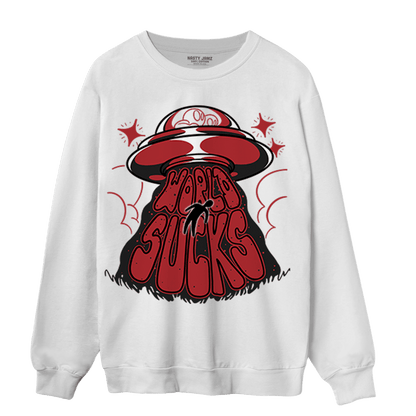 Cherry 12s Sweatshirt Match World Sucks - NastyJamz