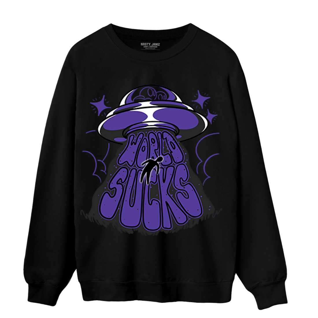 Field Purple 12s Sweatshirt Match World Sucks - NastyJamz